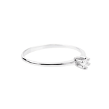 White Gold Solitaire Ring