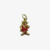 Yellow Gold Flintstone Pendant