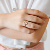 Anillo Plata Disney Minnie Lazo y Corazón Rosé