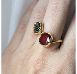 anillos oro y plata mujer