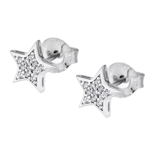 Pendientes Plata Estrella Circonitas Lotus Silver Fantasy