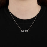 Collar Plata Infinito Circonitas Lotus Silver