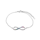 Pulsera Plata Infinito Multicolor Lotus Silver