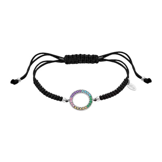 Pulsera Plata Círculo Multicolor Lotus Silver