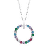 Collar Plata Multicolor Lotus Silver