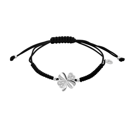 Pulsera Plata Trébol Lotus Silver