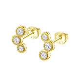 Silver Plated Earrings "You and Me" Pearl