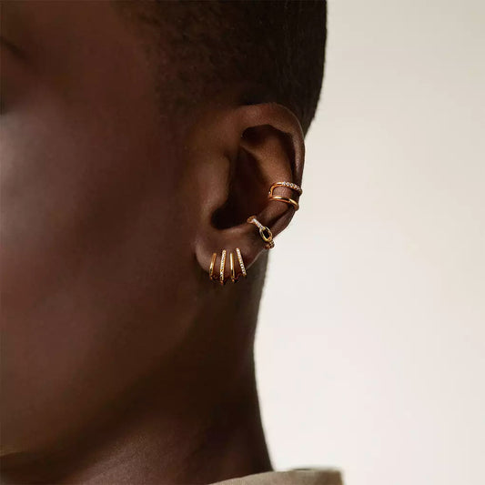 Pendientes Plata  Chapada Trepador Lotus Silver Earparty