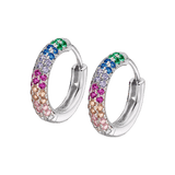 Silver Plated Earrings "You and Me" Pearl