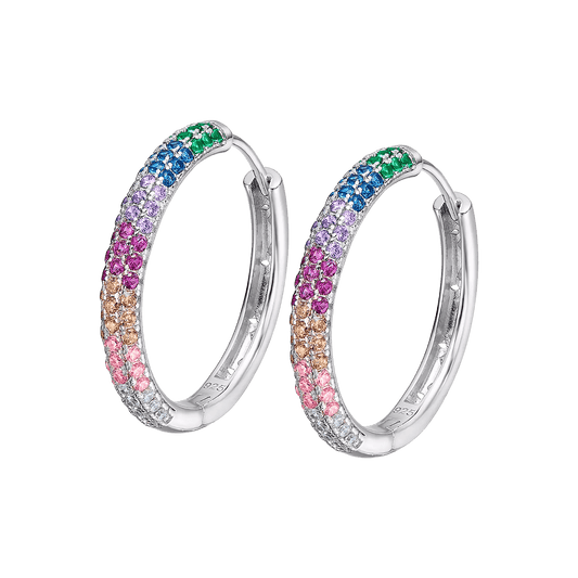 Pendientes Plata Aro Multicolor Lotus Silver It Girl