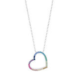 Collar Plata Multicolor Lotus Silver Corazón