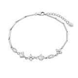 Agatha Ruiz de la Prada Silver Bracelet Green Cord Yellow Star