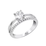 Anillo Plata Love Circonitas Lotus Silver