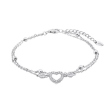 Pulsera Plata Corazón Lotus Silver