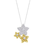 Collar Plata Chapada Flores Lotus Silver Trendy