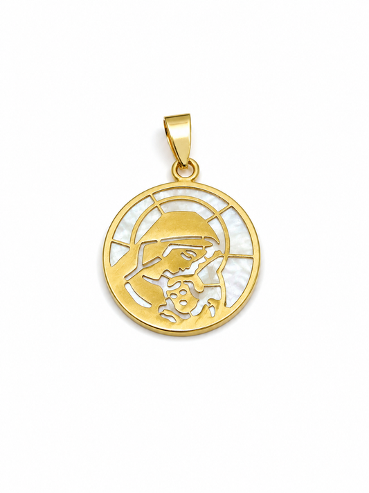 Medalla Oro Amarillo Maternidad Nácar